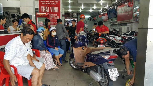 sửa xe máy lưu động quận hòa vang giá rẻ