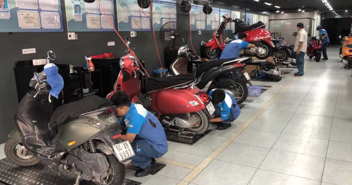 vá xe máy quận hòa vang có mặt nhanh