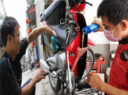 vá xe máy dầu tiếng thay ruột xe máy lưu động uy tín
