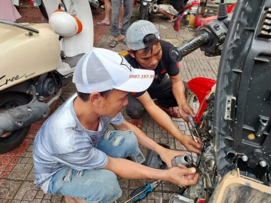 dịch vụ sửa xe máy bàu bàng chuyên nghiệp