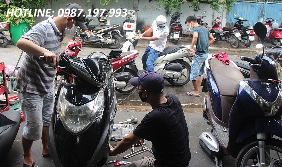 dịch vụ sửa xe máy châu đức