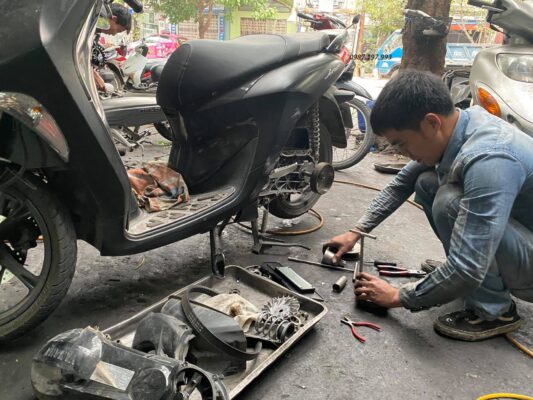 sửa xe máy thủ dầu một hỗ trợ 24/7