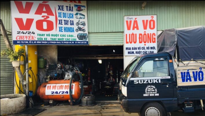 thay ruột xe máy thủ dầu một vá xe máy lưu động uy tín
