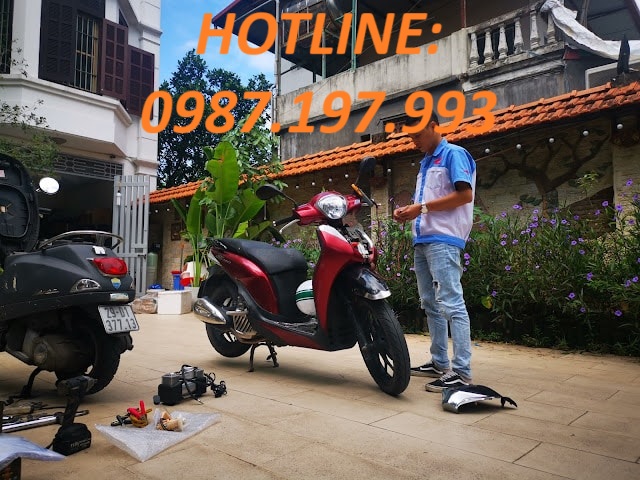 dịch vụ sửa xe máy long điền