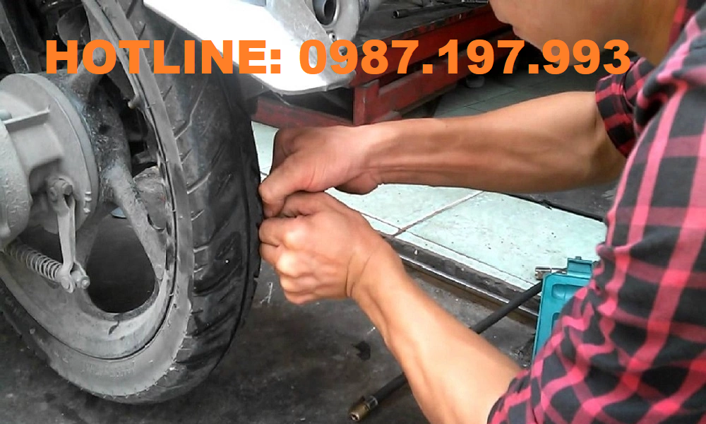 vá vỏ xe máy tại ô môn thay ruột xe máy tại nhà