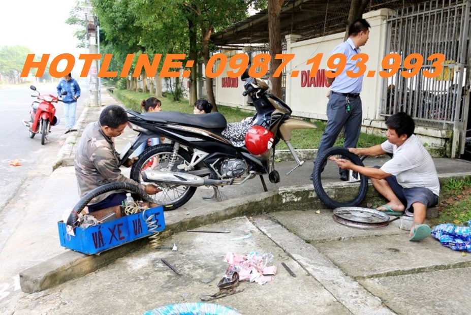 vá vỏ xe máy tại côn đảo thay ruột xe máy lưu động tại côn đảo
