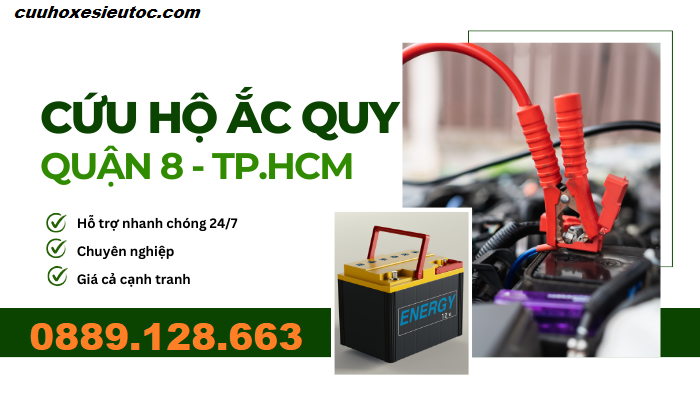 cứu hộ ắc quy ô tô quận 8 tại nhà