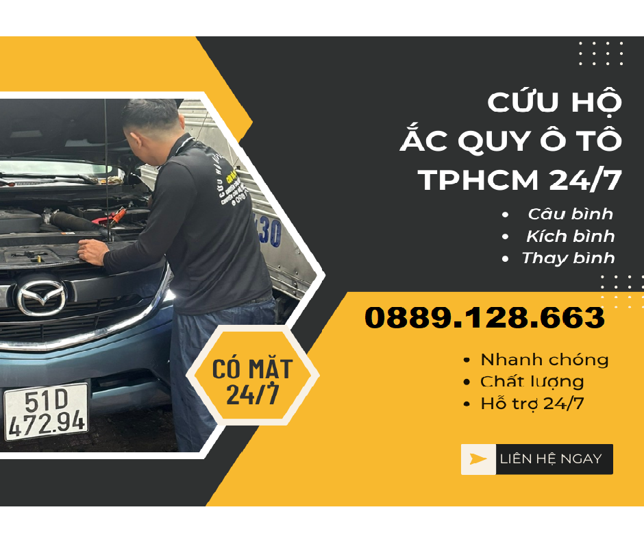cứu hộ ắc quy ô tô tphcm