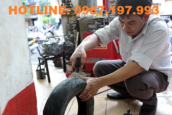 vá vỏ xe máy tại bình thủy