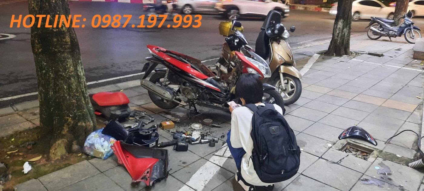dịch vụ vá xe máy châu đức lưu động