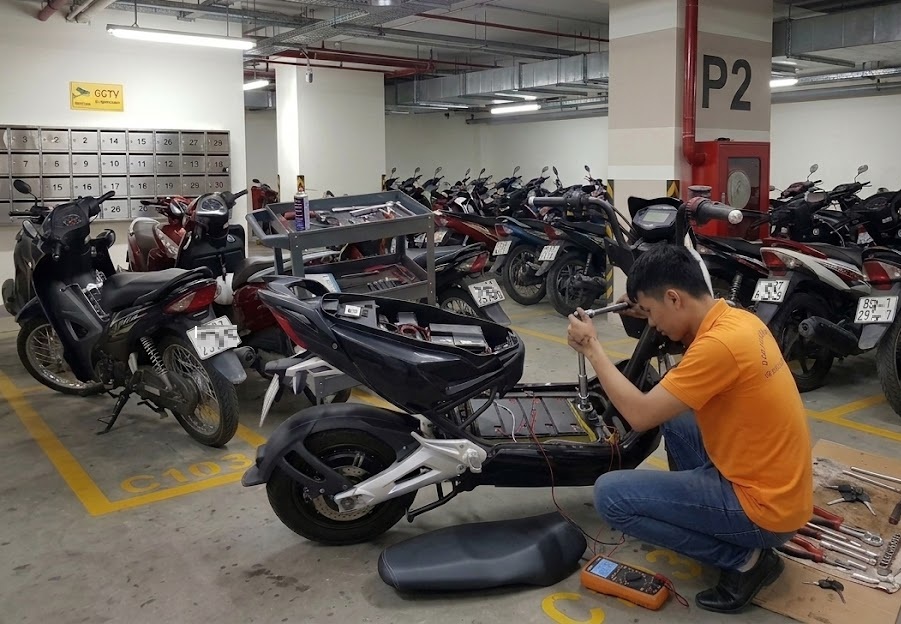 Sửa Xe Đạp Điện Tại Chelsea Park Cầu Giấy