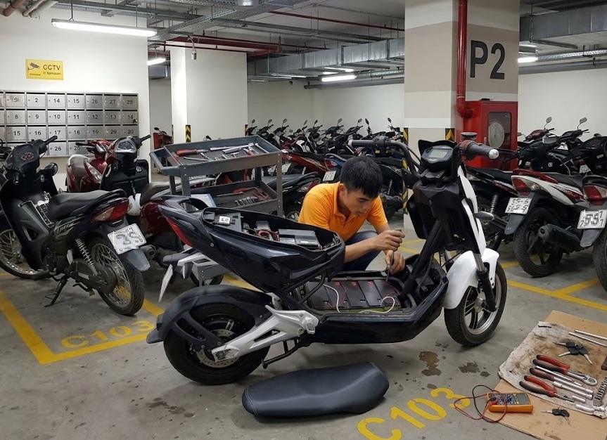 Sửa Xe Đạp Điện Tại Chelsea Park Cầu Giấy
