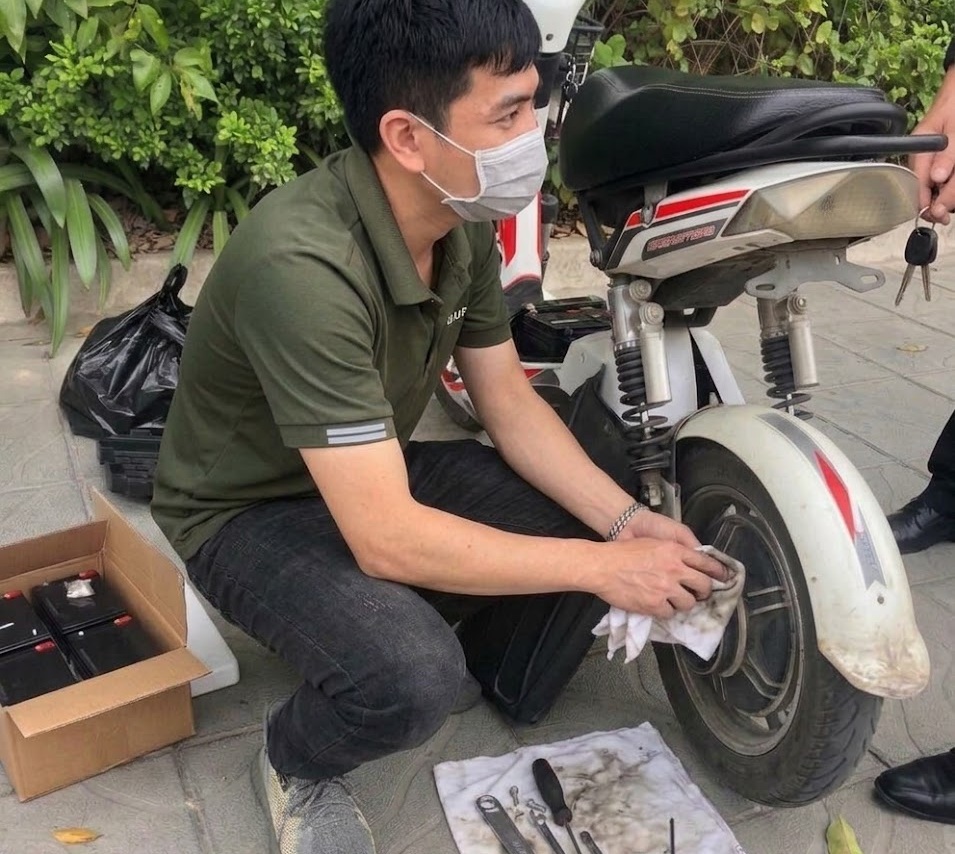 sửa xe đạp điện tại Hateco Đống Đa