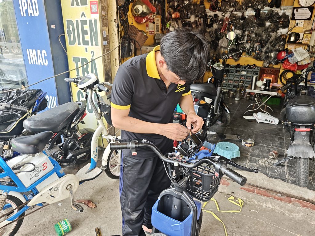 dịch vụ sửa xe đạp điện ba đình 24/7
