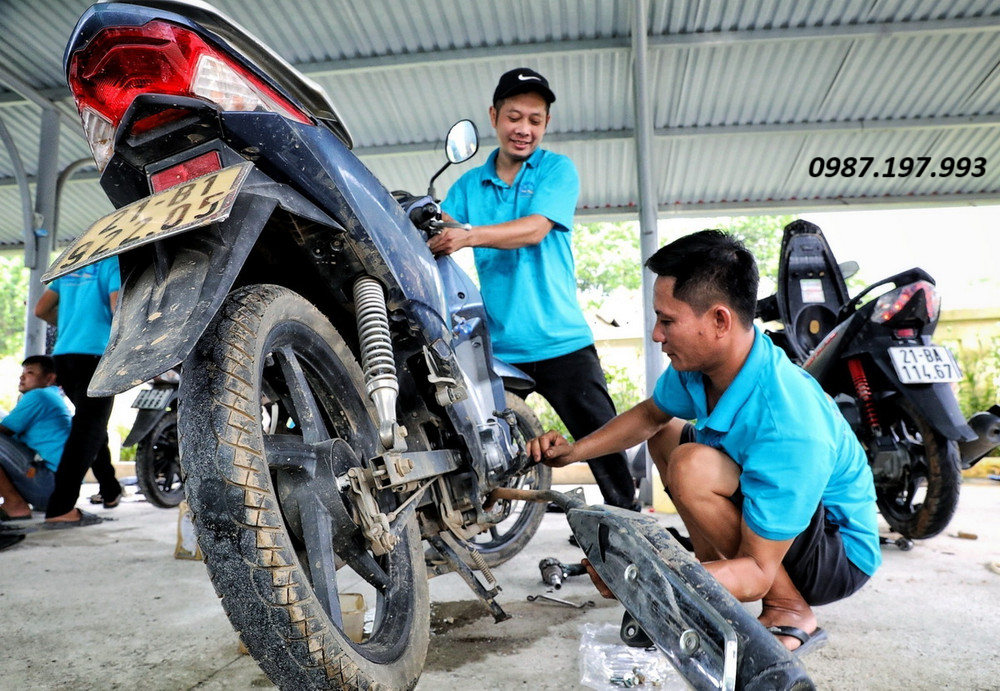 dịch vụ thay ruột xe máy bắc tân uyên uy tín