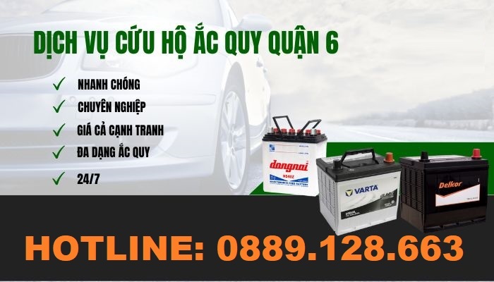 cứu hộ ắc quy ô tô quận 6