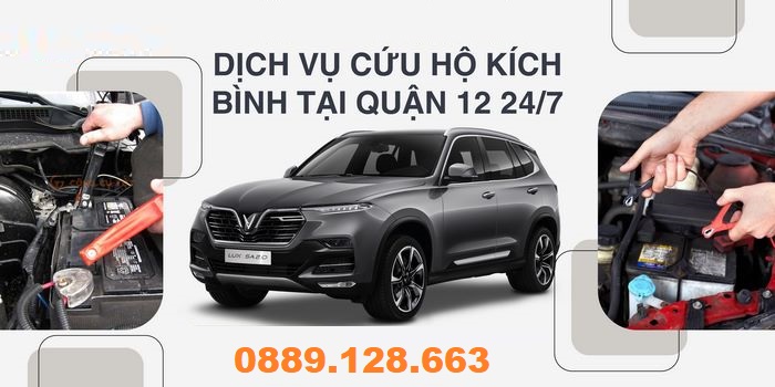 cứu hộ ắc quy ô tô quận 12 lưu động