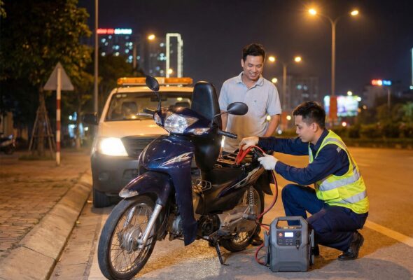 cứu hộ xe máy huyện thạch thất 24/24